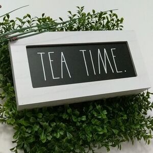 Rae Dunn Tea Time Wood Sign